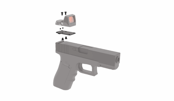 Crimson Trace CT-RAD Dovetail Red Dot Mounting Kit For Glock All Full-Size 43 43 48 - Precision Shot Firearms