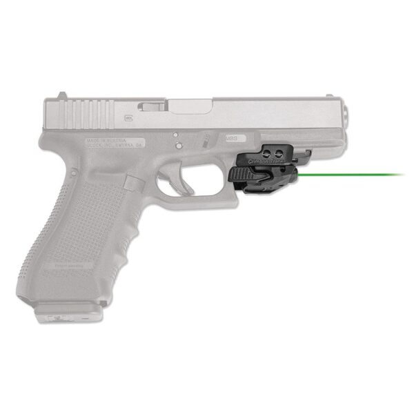 Crimson Trace Crimson Defender Rail Master Green Universal Handgun Laser Sight Black - Precision Shot Firearms