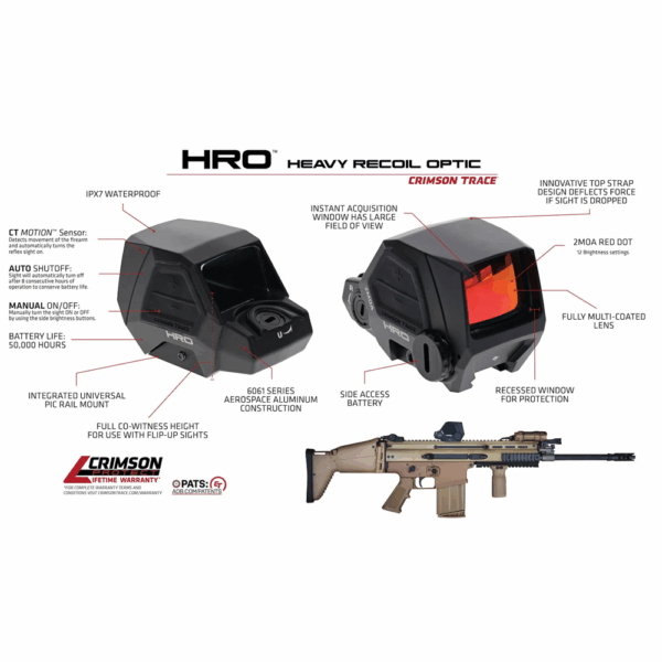 Crimson Trace Electronic Sight LED RED HRO Long Guns - Precision Shot Firearms