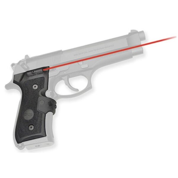 Crimson Trace Red Lasergrip for Beretta 92/96/M9 MLSPC Black - Precision Shot Firearms