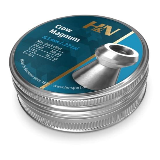 H&N Crow Magnum Pellets .22 Cal 18.21 gr 200/ct - Precision Shot Firearms