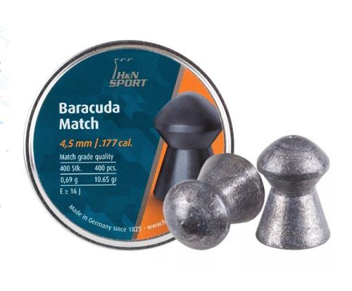 H&N Baracuda Match .177 cal. 4.50 mm head-size - NEW- per 400 - Precision Shot Firearms