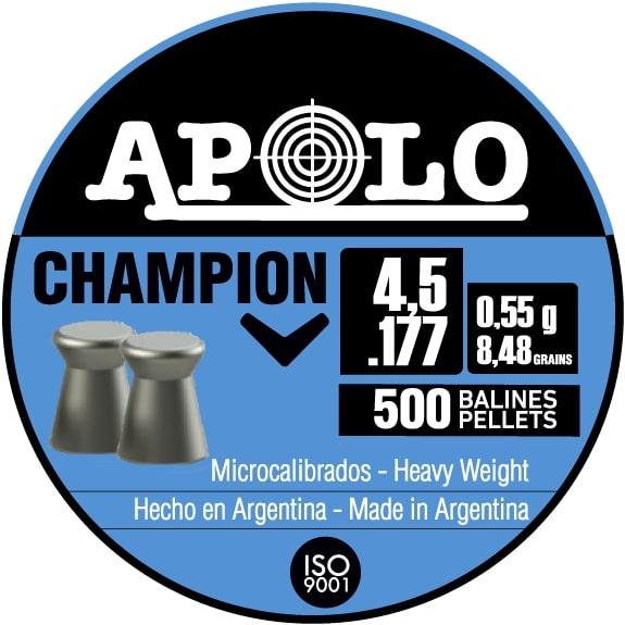 Hatsan Apolo Champion Air Rifle Pellets 177 Cal 8.48 gr 500/ct - Precision Shot Firearms