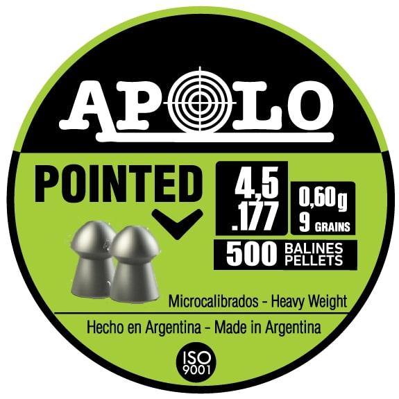 Hatsan Apolo Pointed Air Rifle Pellets 177 Cal 9 gr 500/ct - Precision Shot Firearms