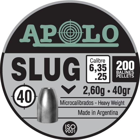 Hatsan Apolo Slug Air Rifle Pellets .25 Cal 40 gr 200/ct - Precision Shot Firearms