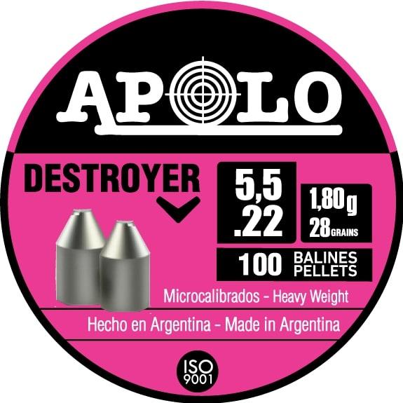 Hatsan Apolo Destroyer Air Rifle Pellets 22 Cal 28 gr 100/ct - Precision Shot Firearms
