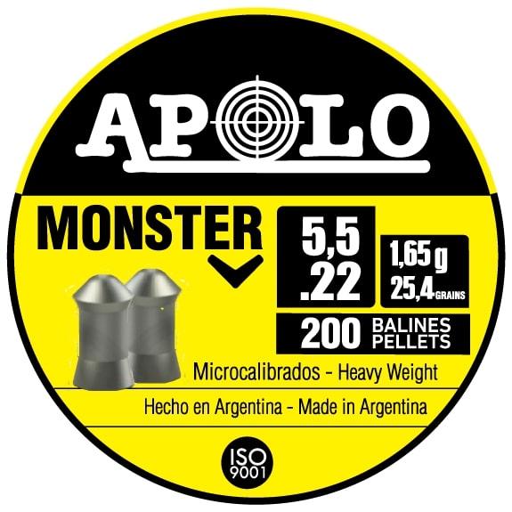 Hatsan Apolo Monster Air Rifle Pellets 22 Cal 25.4 gr 200/ct - Precision Shot Firearms