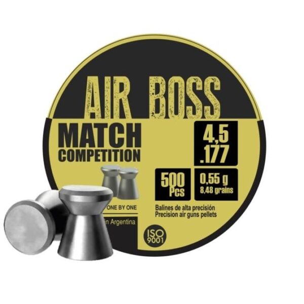 Hatsan Apolo Air Boss Match Competition Air Rifle Pellets .177 Cal 8.48 gr 500/ct - Precision Shot Firearms