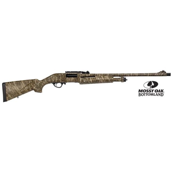 Escort Field Hunter Turkey Pump Shotgun 12ga 3" Chamber 4rd Capacity 24" Barrel Mossy Oak Bottomland Stock - Precision Shot Firearms