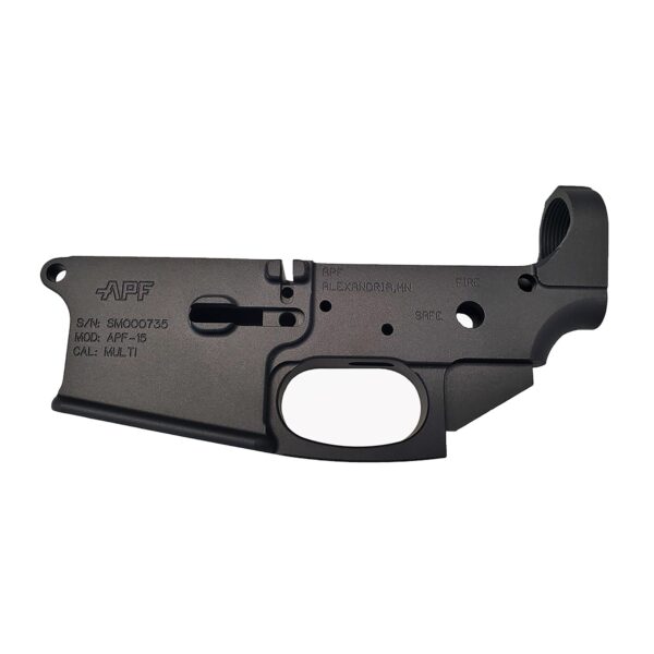 APF Armory AR15 Stripped Billet Lower Receiver with Integrated Trigger Guard - Precision Shot Firearms