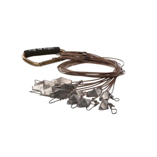 Rig 'Em Right Xtreme Coated Cable Decoy Anchors 48" 4oz 12/ct - Precision Shot Firearms