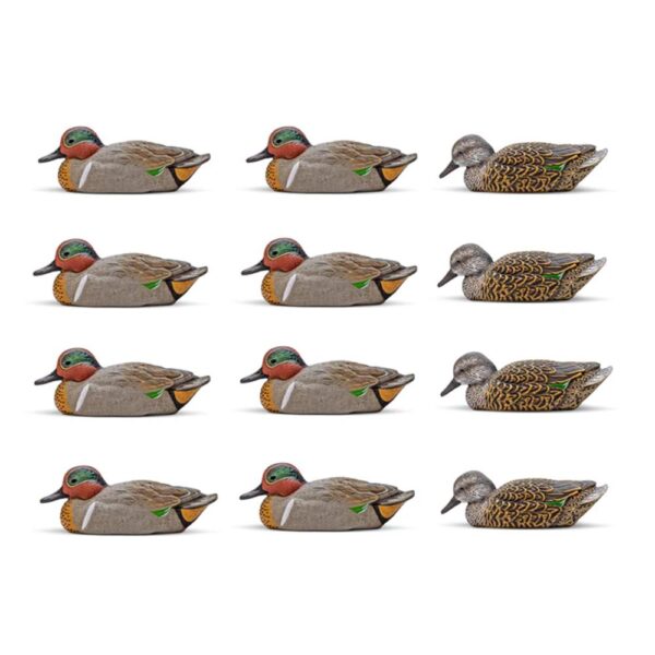 Rig 'Em Right Mainline Series Green-Winged Teal Duck Decoy 12/ct - Precision Shot Firearms