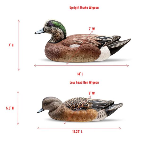 Rig Em Right Mainline Series Wigeon Duck Decoy 6/ct - Precision Shot Firearms