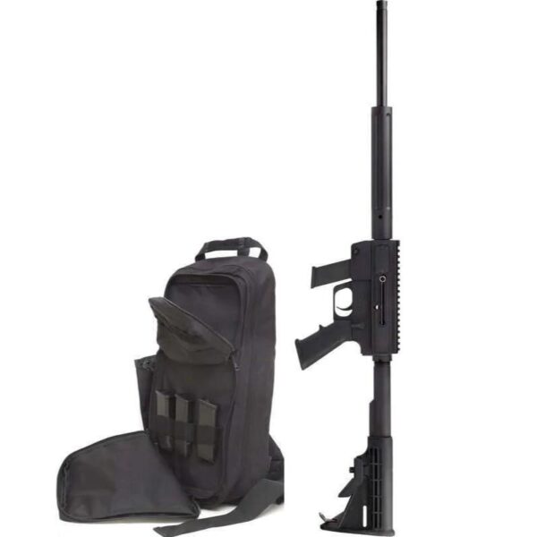 Just Right Carbine Takedown Rifle 9mm Luger 17/rd Magazine 17" Barrel Black with Slingpack - Precision Shot Firearms