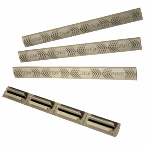 Ergo Modular Wedgelok Rail Covers FDE 4/ct - Precision Shot Firearms