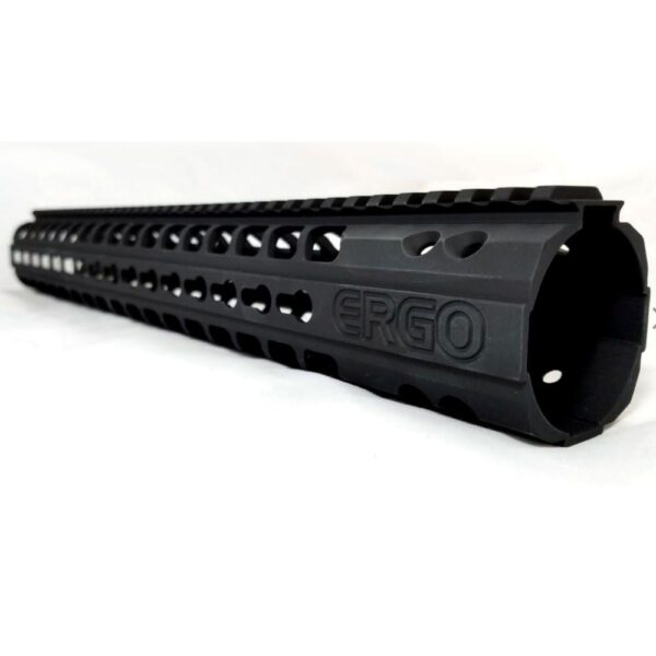 Ergo Keymod Modular Free Float Rail System Handguard 15" Black - Precision Shot Firearms