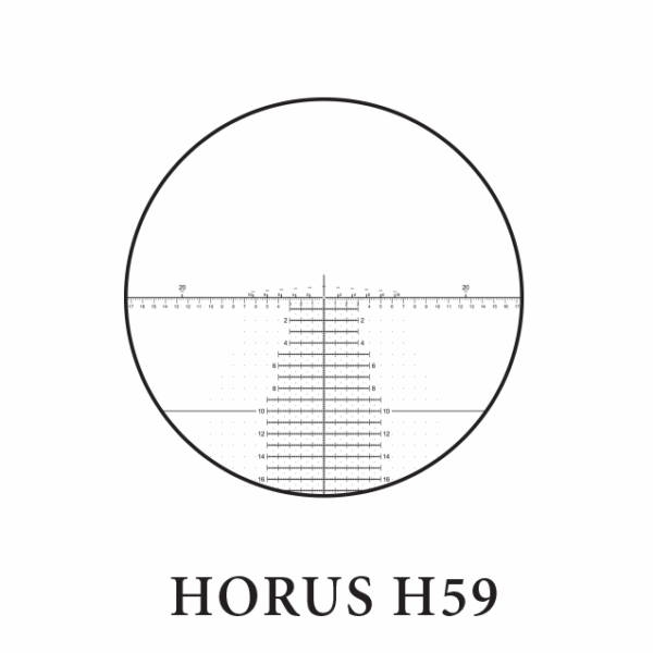 EOTech Vudu Rifle Scope - 5-25x50mm FFP Illum Horus H59 Reticle .1 MRAD Black Matte - Precision Shot Firearms