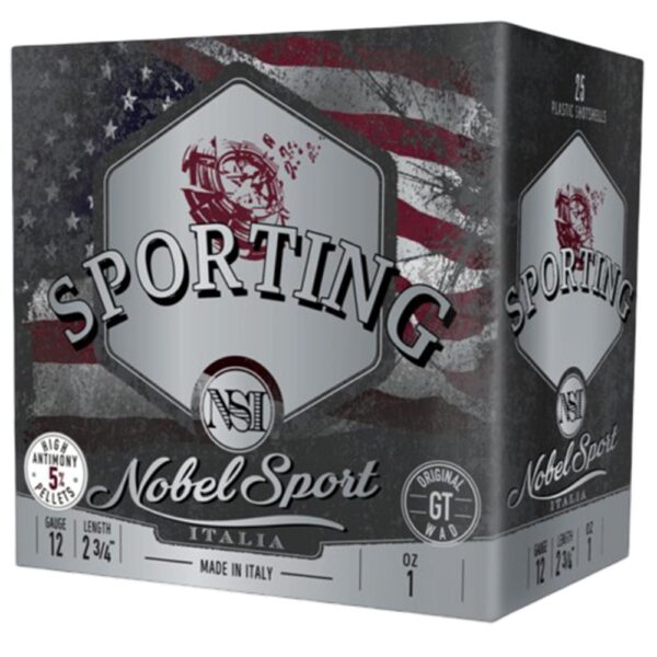 Nobel Sport Due Sporting Shotshells 12 ga 2-3/4 1 oz 1315 fps #7.5 25/ct - Precision Shot Firearms