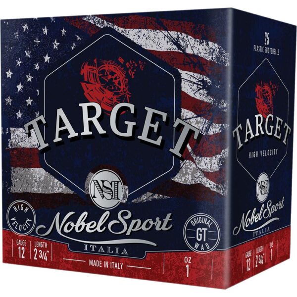 Nobel NSI Target Nobel Speed Shotshell 12ga 2-3/4" 1oz 1300 fps #7.5 250/ct Case (10-25/ct Boxes) - Precision Shot Firearms