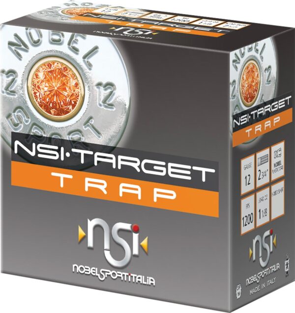 Nobel NSI Target Trap Shotshell 12 ga 2-3/4" 1-1/8 oz. 1200 fps #8 25/ct - Precision Shot Firearms