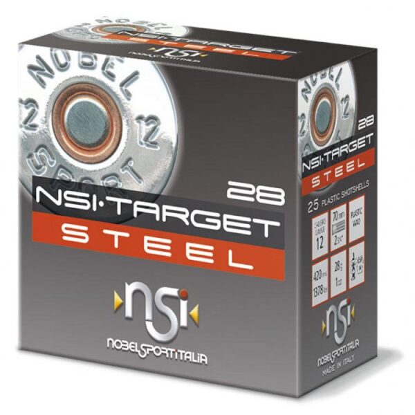 Nobel Target Steel Shotshells 12 ga 2-3/4" 1oz 1378 fps #6 25/ct - Precision Shot Firearms