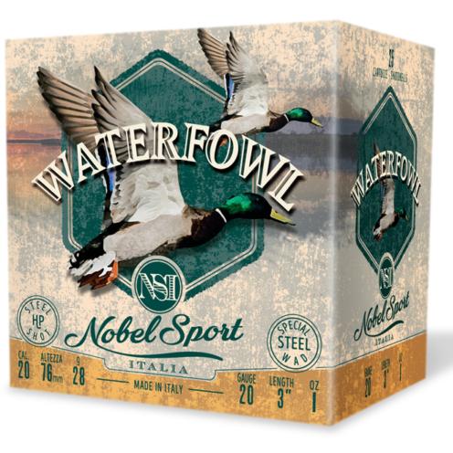 Nobel Sport Steel Waterfowl 20 Shotshells 20ga 1oz 3" 1450 fps #4 25/ct - Precision Shot Firearms