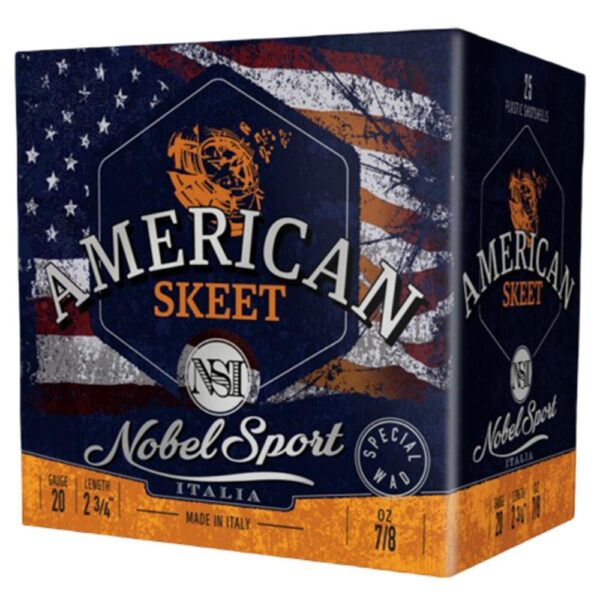 Nobel Sport Target American Trap Shotshells 20ga 2-3/4" 7/8oz 1200fps #9 25/ct - Precision Shot Firearms