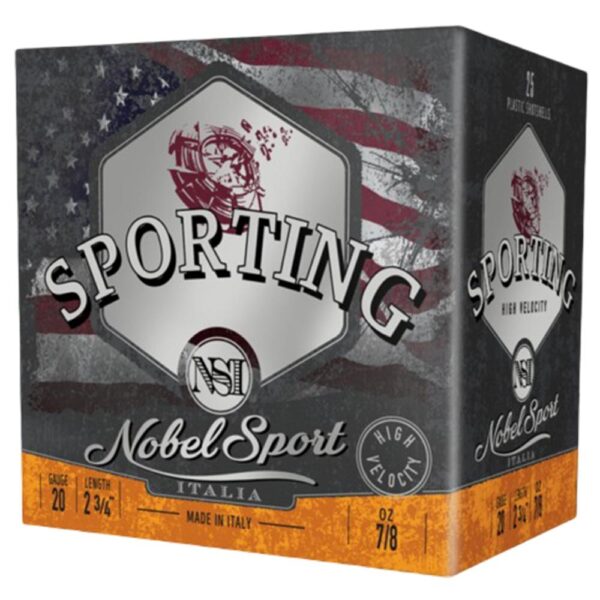 Nobel Sport Target Sporting Clays Shotshells 20ga 2-3/4" 7/8oz 1275fps #7.5 25/ct - Precision Shot Firearms