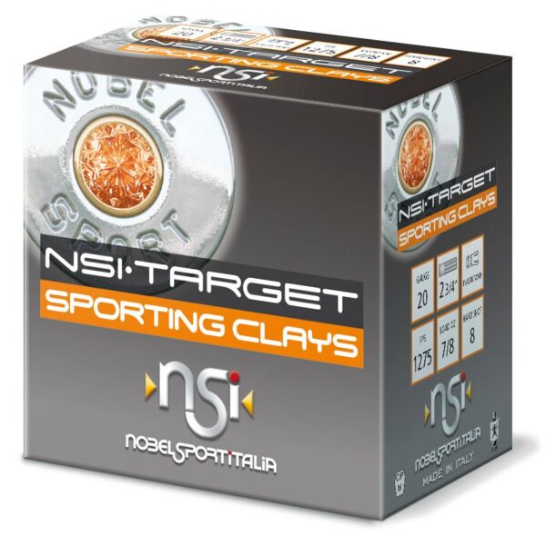 Noble Sport Target Sporting Clays Shotshells 20 ga 2-3/4" 7/8 oz 1275 fps #8 25/ct - Precision Shot Firearms