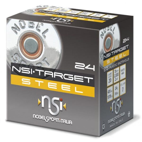 Nobel Target Steel Shotshells 20 ga 2-3/4" 1oz 1378 fps #7 25/ct - Precision Shot Firearms