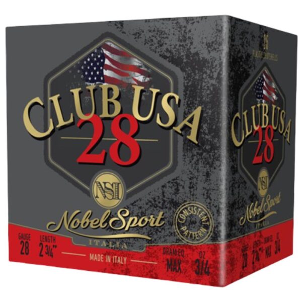 Nobel Sport 28 T1 Shotshell 28 ga 2-3/4" 3/4 oz 1300 fps #8 25/ct - Precision Shot Firearms