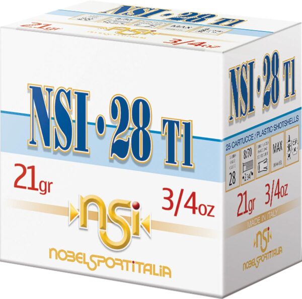 Nobel NSI 28T1 Shotshell 28 ga 2-3/4" 3/4 oz 1300 fps #7.5 25/ct - Precision Shot Firearms