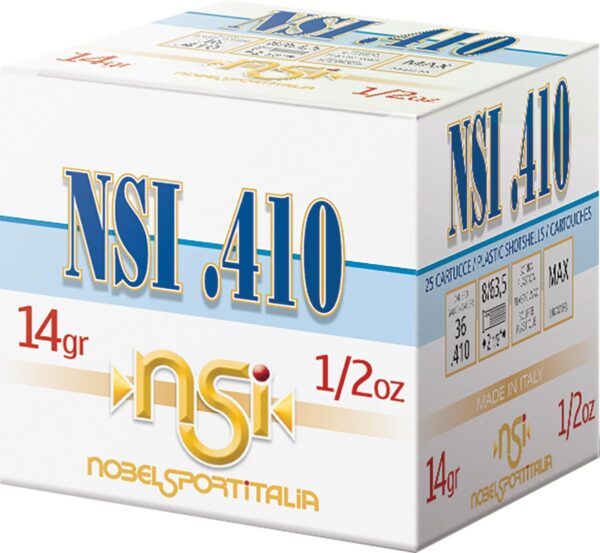 Noble NSI .410 Shotshell .410 ga 2-1/2" 1/2 oz. 1240 fps #8 25/ct - Precision Shot Firearms