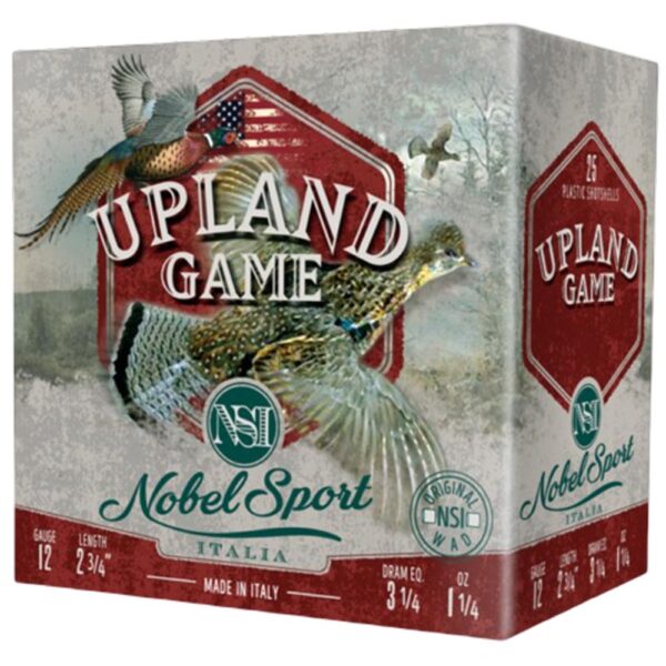 Nobel Sport Upland Game Shotshells 12 ga 2-3/4" 1-1/4 oz 1220 fps #6 25/ct - Precision Shot Firearms