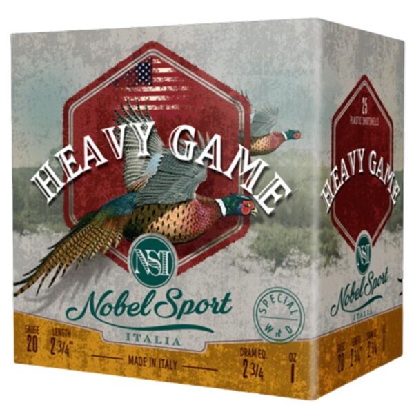 Nobel Sport Heavy Game Shotshells 20 ga 2-3/4" 1 oz 1250 fps #7.5 25/ct - Precision Shot Firearms