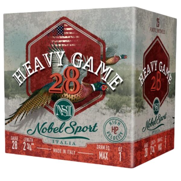 Nobel Sport Heavy Game 28 Shotshells 28 ga 2-3/4" 1 oz 1205 fps #8 25/ct - Precision Shot Firearms