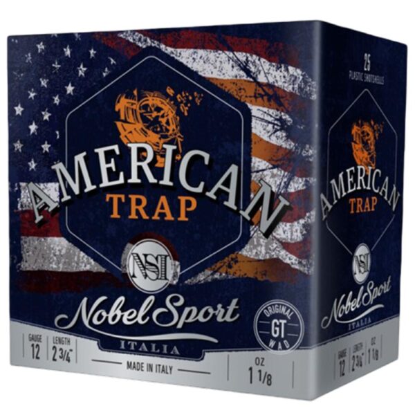 Nobel Target American Trap Shotshells 12 ga 2-3/4" 1-1/8 oz 1145 fps #7.5 25/ct - Precision Shot Firearms