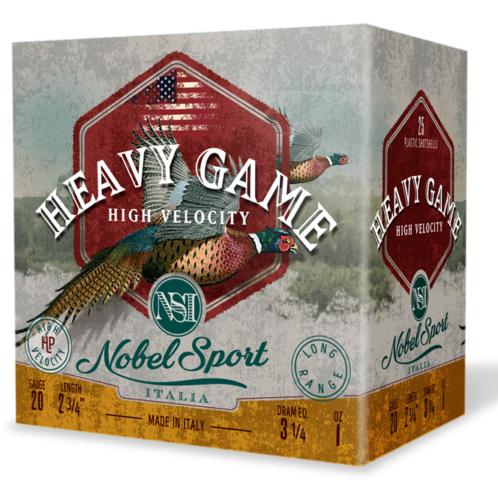Nobel Sport Heavy Game High Velocity Shotshell 20ga 2-3/4" 1oz 1330 fps #6 25/ct - Precision Shot Firearms