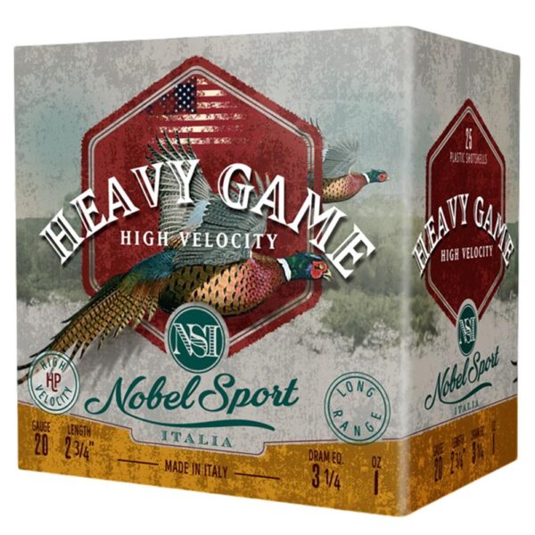 Nobel Sport Heavy Game High Velocity Shotshell 20ga 2-3/4" 1oz 1330 fps #6 25/ct - Precision Shot Firearms