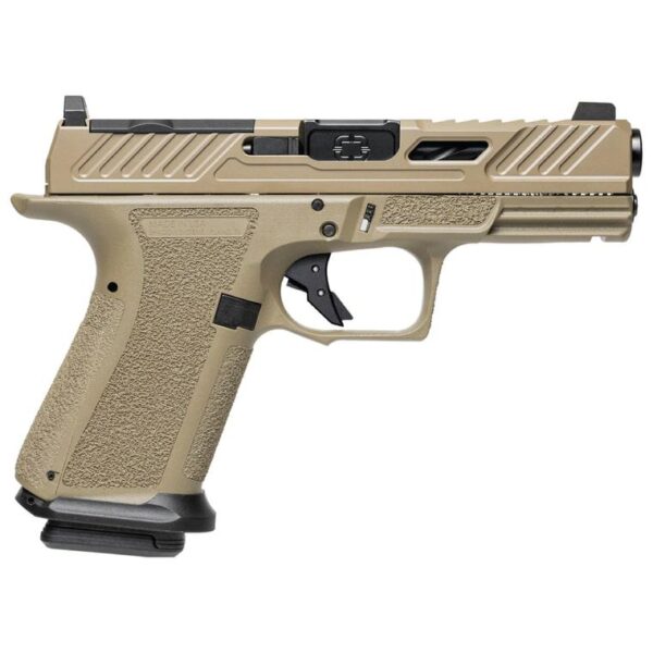 Shadow Systems CA Compliant MR920 Handgun 9mm Luger 10rd Magazine(2) 4" Spiral Black Barrel FDE Grip/Slide - Precision Shot Firearms