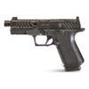 Shadow Systems MR920 War Poet Handgun 9mm Luger 15rd Magazines (2) 4.5" Threaded Barrel Black War Poet Slide Engraving with Night Sights - Precision Shot Firearms