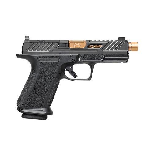 Shadow Systems MR920 Elite Optic Ready Handgun 9mm Luger 10rd Magazines(2) 4.5" Threaded Bronze Barrel Night Sights MA Compliant - Precision Shot Firearms