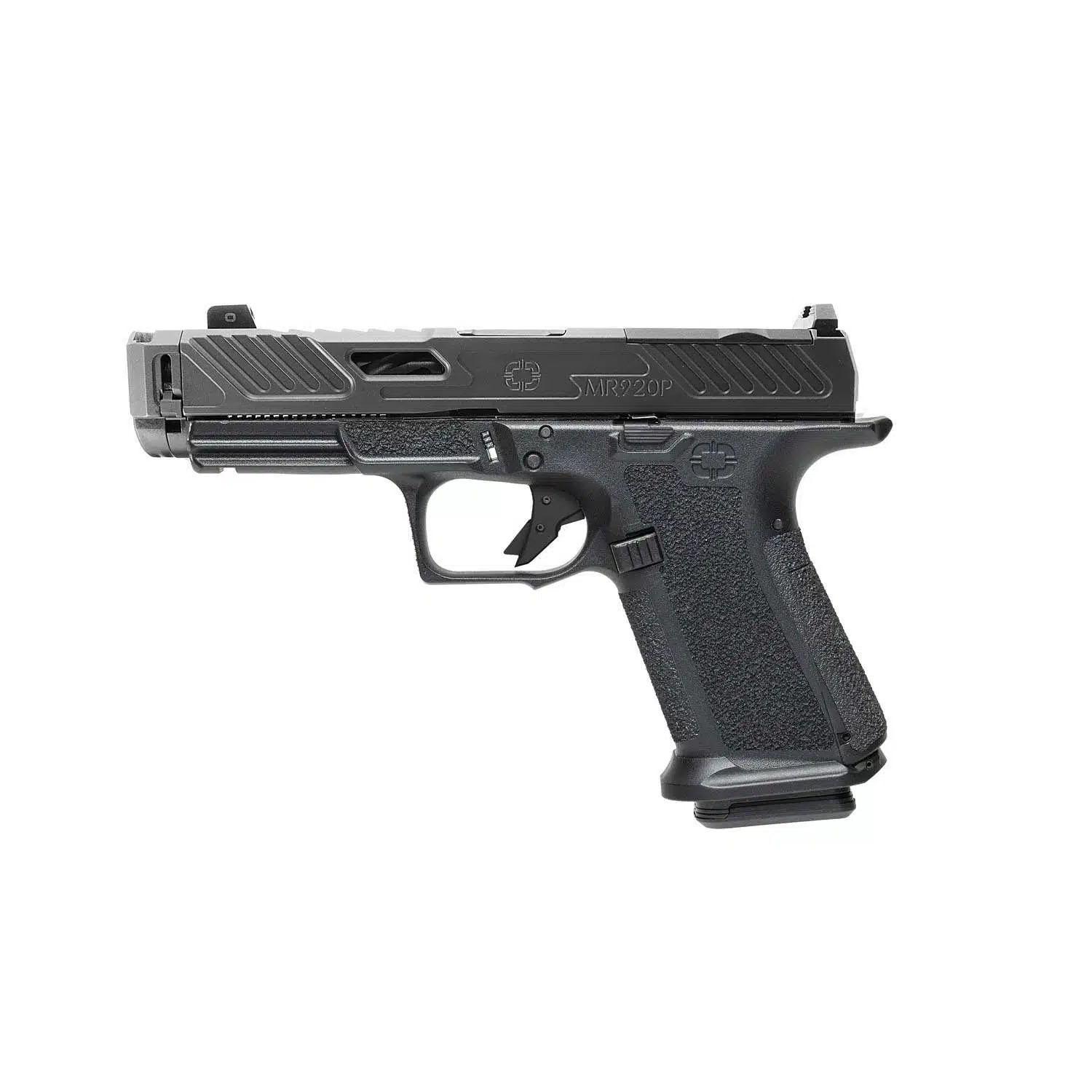 Shadow Systems MR920P Elite Optic Ready Handgun 9mm Luger 15rd Magazines(2) 4.25" Spiral Comp Barrel Night Sights - Precision Shot Firearms