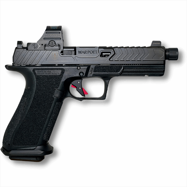 Shadow Systems DR920 WAR Poet Handgun 9mm Luger 10rd Magazines(2) 5" Fluted Threaded Barrel w/Holosun 507C - Precision Shot Firearms