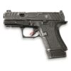 Shadow Systems CR920 War Poet Handgun 9mm Luger 10rd & 13rd Magazine 3.41 Barrel Black War Poet Slide Engraving with Night Sights - Precision Shot Firearms