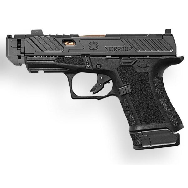 Shadow Systems CR920XP Elite Optic Handgun 9mm Luger 15rd Magazines (2) 3.65" Bronze Barrel Black - Precision Shot Firearms