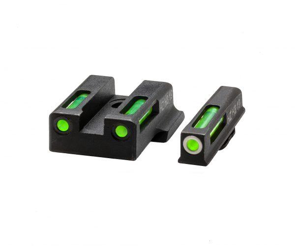 HIVIZ LiteWave H3 sight Green LitePipe/White front ring fits S&W M&P EZ380 - Precision Shot Firearms