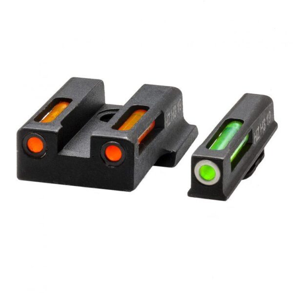 HIVIZ LiteWave H3 sight Orange/Green LitePipe/White front ring fits S&W M&P EZ380 - Precision Shot Firearms