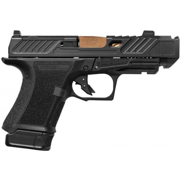 Shadow Systems CR920P Elite Slide Cut Handgun 9mm Luger 13rd Magazine 3.41" Bronze Barrel Spiral Comp Black Frame - Precision Shot Firearms