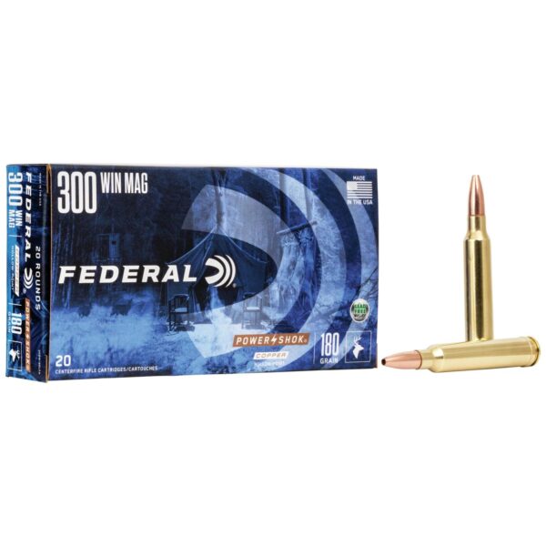 Federal Copper Power-Shok Rifle Ammunition .300 Win Mag 180gr CHP 20/ct - Precision Shot Firearms